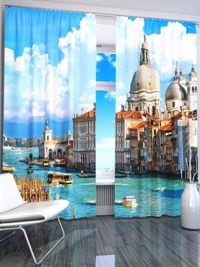 Zasłona Gotowa KANAŁ W WENECJI