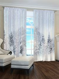 Zasłona Zima w lesie