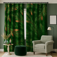 Zasłona gotowa Ciemne gałązki 3