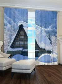 Zasłona szałas  w śniegu