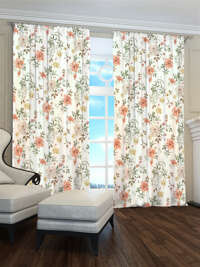 Zasłona gotowa Wiosenne kwiaty 04