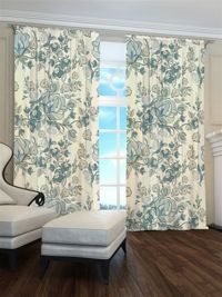 Zasłona Gotowa Kwiatowe retro