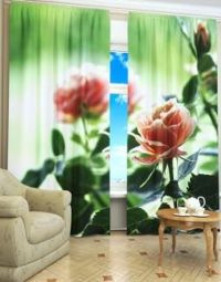 Zasłona Przepiękne róże