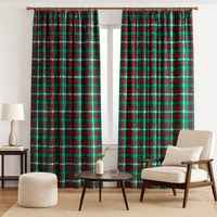 Zasłona gotowa Ciemnozielona klatka