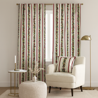 Zasłona gotowa Pionowa girlanda beż