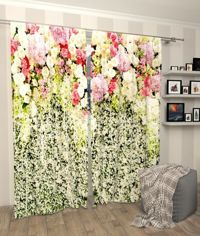 Zasłona gotowa Kwiaty wiosna