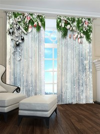 Zasłona gotowa Zimowe okno