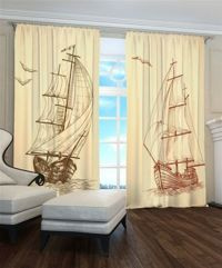 Zasłona gotowa Żaglowce