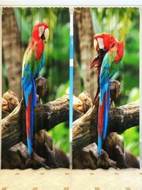 Zasłona Gotowa GAJ Z PAPUGAMI