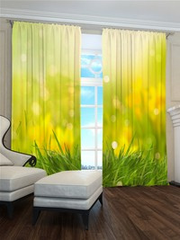 Zasłona gotowa Wiosenne kwiaty 18