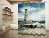 Zasłona Prysznicowa Latarnia morska