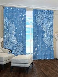 Zasłona Mrozem malowane