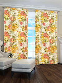 Zasłona gotowa Wiosenne kwiaty 07