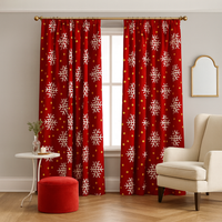 Zasłona gotowa Piękne płatki śniegu 2