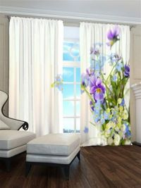 Zasłona Gotowa Kwiaty letnie