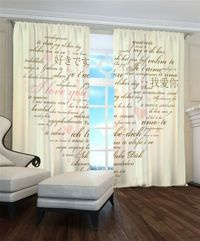 Zasłona gotowa Serce pocztówkowe