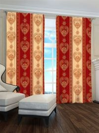 Zasłona Pasy królewskie czerwone