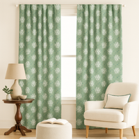 Zasłona gotowa Piękne płatki śniegu