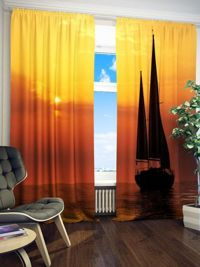 Zasłona Gotowa JACHT NA MORZU