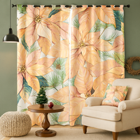 Zasłona gotowa Kwiaty jak płatki śniegu 3