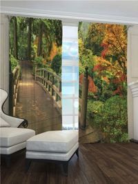 Zasłona Gotowa Jesienny mostek