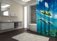 Zasłona Prysznicowa Delfiny