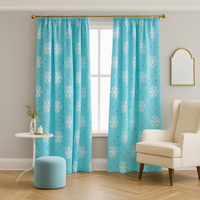 Zasłona gotowa Piękne płatki śniegu 3