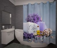 Zasłona Prysznicowa Lawendowe Spa