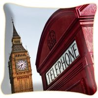 Poduszka ozdobna BIG BEN I BUDKA TELEFONICZNA
