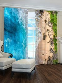 Zasłona gotowa Skalisty brzeg