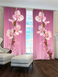 Zasłona gotowa Kwitnąca wiśnia