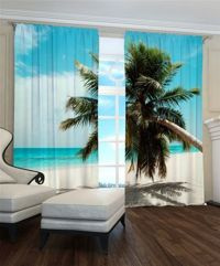 Zasłona gotowa Palma pochylona