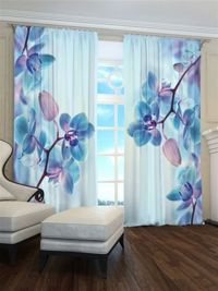 Zasłona storczyki w pąkach