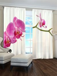 Zasłona Gotowa Gałązka orchidei