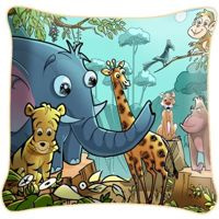 Poduszka ozdobna SŁOŃ, ISTNA DŻUNGLA