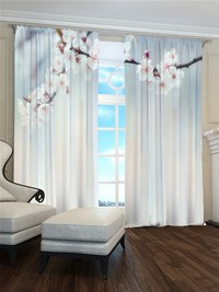 Zasłona gotowa Wiosenne kwiaty 16