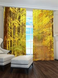 Zasłona Gotowa Złota jesień