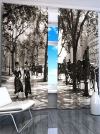 Zasłona gotowa Spacer retro