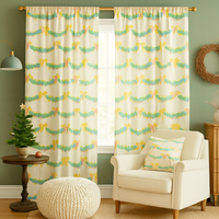 Zasłona gotowa Zielony łańcuch 3