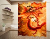 Zasłona Prysznicowa Ognisty smok