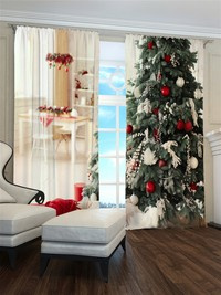 Zasłona świąteczna jadalnia