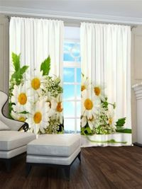 Zasłona gotowa Dzikie rumianki