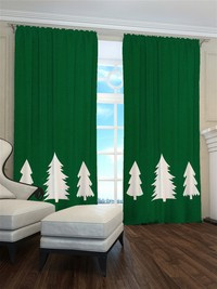 Zasłona świerkowy las