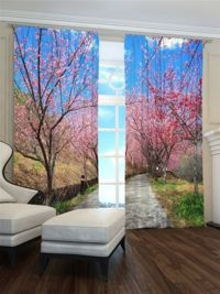 Zasłona gotowa Ścieżka w parku