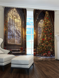 Zasłona gotowa Świąteczna sceneria