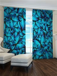 Zasłona gotowa Błękitne motyle