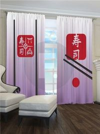 Zasłona Gotowa Japoński motyw