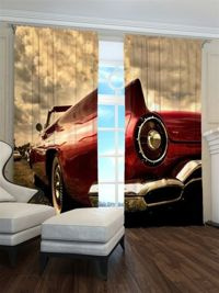 Zasłona Gotowa Stary automobil