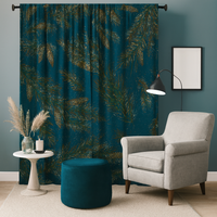 Zasłona gotowa Ciemne gałązki 2