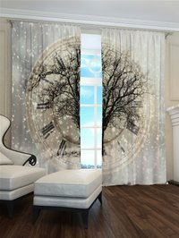 Zasłona Samotne drzewo i zamieć